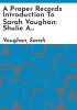 A_Proper_Records_introduction_to_Sarah_Vaughan